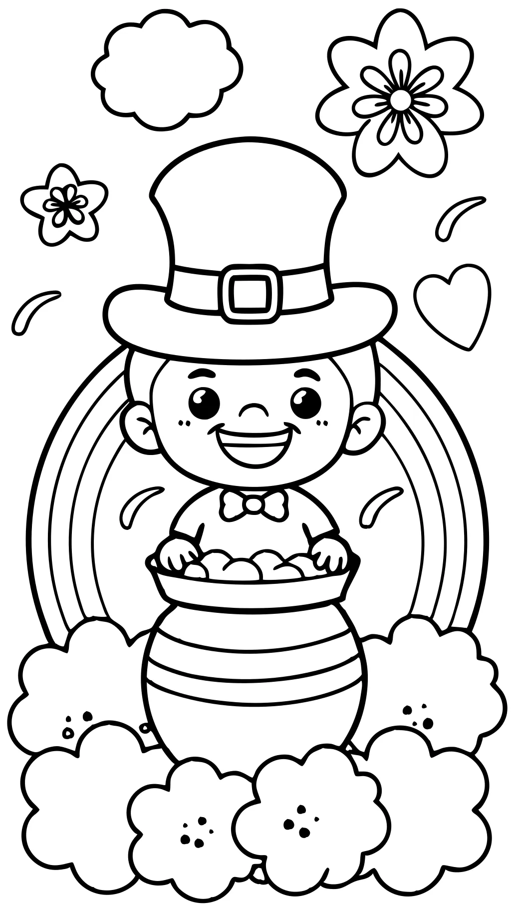 leprachaun coloring page